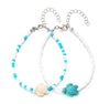 Beaded Beach Anklet with Stone Pendant Options - Image 12