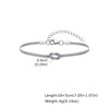 Love Knot Couple Bracelet Set, Stainless Steel Round Snake Chain Bracelets for Women Men Jewelry Valentine's Gift - Image 8