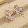 Gold Plated Zircon Hoop Earrings for Women Jewelry XP - Image 29
