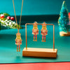 Cute Nutcracker Soldier Pendant Earrings For Women Shiny Rhinestone Imitation Pearl Elegant Earrings Christmas Year Jewelry - Image 6