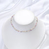 Stone Necklace for Women Tourmaline/Fluorite/Amethyst Handwork Choker Jewelry Party/Wedding Design - Image 7