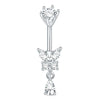 1pc Belly Button Piercing for Women Zircon Moon Butterfly Belly Button Ring Cartilage Navel Earring Jewelry Piercing ombligo - Image 8