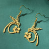 Hollow Hummingbird Stainless Steel Earrings Animal Pendant Women's Wealth Jewelry Gift Pendant Party Gift - Image 2