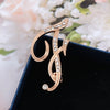 Women Rhinestone Brooch A-Z English Letter Gold Color Metal Pins Crystal Alphabet Jewelry Shirt Clothes Accessories Gift - Image 28