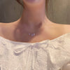 Sliver Color Zircon Star Pendant Necklaces for Women Korean Simple Crystal Stars Clavicle Chain Necklace Jewelry Gift - Image 3