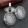 13x18mm 5pcs Antique Silver Plated And Bronze Plated Brass Oval Adjustable Ring Settings Blank/Base,Fit 13x18mm Glass Cabochons - Image 4