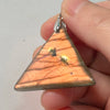 Blue Labradorite Pendant Irregular Shape Bead Stone Orange Necklace for Men Women - Image 4