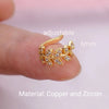 1Pc Geometry Crystal CZ Leaf Clip Earring For Women Without Piercing Punk Vintage Star Ear Cuff Wrap Adjustable Jewelry - Image 54