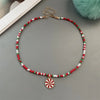 Christmas Necklaces for Women Girls Handmade Rice Beads X'mas Tree Santa Claus Snowman Gift Necklace Pendant Year Jewelry - Image 17