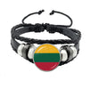 Lgbt Black Weave Leather Bracelet Bi Pride Glass Cabochon Gay Pride Rainbow Flag Photo Bangle Jewelry For Women Men Lovers Gift - Image 13