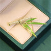 Korean Full Rhinestone Rose Pearl Brooches for Women Tulip Wheat Ear Bamboo Panda Zircon Brooch Pins Female Suit Coat Jewelry - Image 4