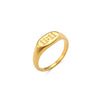 Stainless Steel Number 11:11 Oval Pattern Ring Suitable For Ladies Gift Gold Plated Jewelry - Image 7