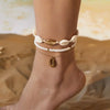 Bohemia Shell Anklet For Women Colorful Rice Beads Handmade Braided Rope Bracelet On Leg Beach Barefoot Sandal Leg Chain Jewelry - Image 14