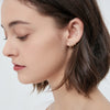 Minimalist Stainless Steel Hoop Nose Ring and Cartilage Earring 18G in Gold Silver and Black - Image 14