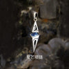 Sword Pendant Necklace with Clear Stone Accents - Image 6