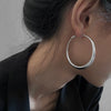 Exaggerated Big Circle Hoop Earrings for Women Statement Jewelry Smooth Circle Earrings Boucles D'oreilles - Image 1