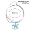 Boho Multilayer White Rope Chain Necklace for Women Large Resin Starfish Star Pendant Necklace Beach Party Jewelry - Image 3