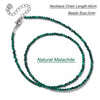 2mm Stone Bead Choker Necklace 40cm - Image 30