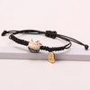 Simple Ceramic Lucky Cat Braided Bracelet for Women Cute Animal Kitten Hand-woven Adjustable Bangles Party Harajuku Jewelry Gift - Image 5