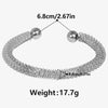 Geometric Chunky Stainless Steel Bracelets Bangles For Women Men Accessories Silver Color Wrist Jewelry No Fade Bangle - Image 14