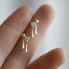 Small Zircon Hollow Heart Dangle Earrings For Women Girls Gold Color Elegant Charm Jewelry Accessories Birthday Party Gifts - Image 9
