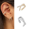 Cross Ear Cuff Non Pierced Earrings for Women Silver Micro Pave CZ Small Clip on Earrings Cartilage Jewel 1PC - Image 2