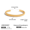 Minimalist Gold Color Plated Stainless Steel Hammer Pattern Double Layer Bracelet Foldable Wrinkle Bracelet Women's J - Image 11