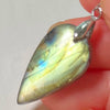 Blue Labradorite Pendant Irregular Shape Bead Stone Orange Necklace for Men Women - Image 11