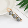 Imitation Pearl and Rhinestone Safety Pin Brooch with Multiple Designs - Image 24