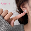 Elegant Pink Glossy Pearl Stud Earrings For Women Silver Earrings Wedding Party Geometric Jewelry Gift - Image 15