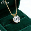 – Necklace Sparkling Solitaire Lab-Grown Diamond Pendant Necklaces for Women Daily Jewelry - Image 1
