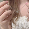 Simple Silver Color Love Heart Pendant Necklace Charm Chain Collares Chokers for Women Jewelry Accessories - Image 4