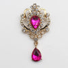 Retro Water Drop Diamond Brooch Detachable Women's Clothing Accessories - Image 9