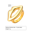 Stainless Steel Chunky Dome Rings for Women, Geometric Ring Gold Plated Aesthetic Jewelry - Image 14