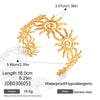 Unique Stainless Steel Metal Wide Cuff Open Bracelet Bangle Gold Pvd Plated Essential - Image 25