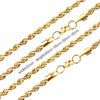 3mm Width 45cm/50cm/55cm/60cm Stainless Steel Rope Chains Necklace Women Men Accessories Gold Color Collars Basic Gift - Image 3