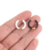 6pcs Colorful Enamel Stainless Steel Earring Hoop For Women Round Circle Huggie Earring Jewelry Supplies - Image 5