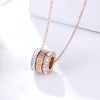 Three-Circle Pendant Necklace with Stone Accents in Multiple Finishes - Image 7