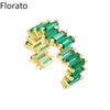 1PC Gold Plated Ear Cuff Earrings for Women Colorful C Shape Cube Zircon Earcuff Clip on Earring No Piercing Earring Jewelry - Image 11