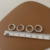 Small Shiny Zircon Hoop Earring Set for Women Vintage Circle Geometric Smooth Earring Piercing Jewelry Trendy Jewelry Gifts
