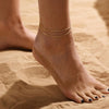 Simple Design Chain Double Anklet, Suitable for Women's Daily Hundred with Accessories Personality Jewelry - Image 3