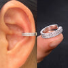 Cubic Zirconia Ear Cuff Clip On No Piercing Wrap Earring - Image 6
