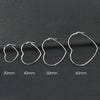 30-60mm Exaggerate Big Hoop Earring Heart Earrings For Women Stainless Steel Gold Color Hip Hop Korea Jewelry - Image 7