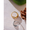 Minimalist Smooth Stainless Steel Metal Geometric Finger Ring Pvd Plated Distinctive Jewelry - Image 5