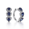 Droplet Shiny Synthetic Gems Decor Hoop Earrings Elegant Simple Style Banquet Party Ear Ornament Female Gift - Image 5