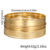 Stackable Bangle Bracelet Set in Gold-Tone and Silver-Tone - Image 27