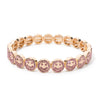 Happy Bangle Paved Diamond Enamel Beaded Bracelets For Women Boho Gold Color Elastic Bracelets - Image 17