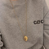 Metal Large Geometric Oval Water Drop Pendant Necklace for Women Girls Stainless Steel Long Style Sweater Chain Jewelry Gifts - Image 4