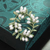various styles women plants flower accessories badges pearl plant buckle pin brooch - Image 5
