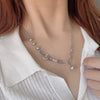 Silver Necklace Bead Pendant Punk Hip Hop Vintage Link Chains For Women Jewelry Gift - Image 2